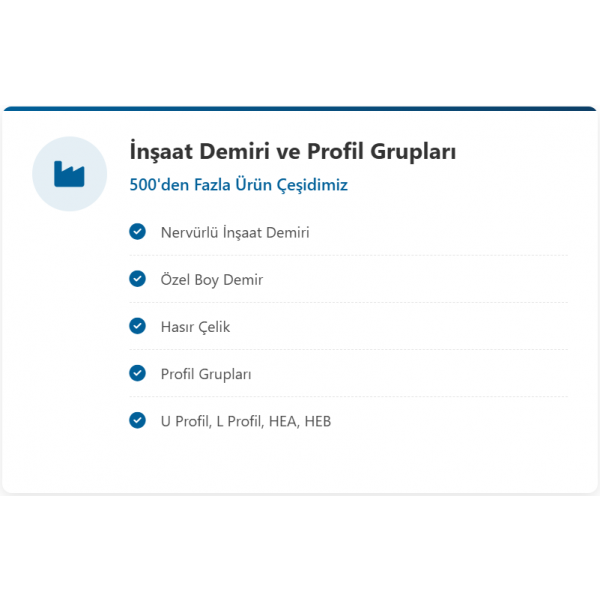 İnşaat Demiri ve Profil Grupları 3