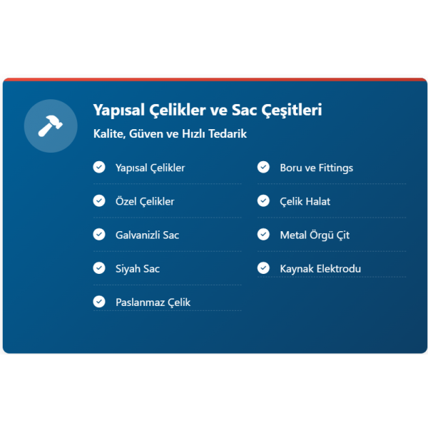 Yapısal Çelikler ve Sac Çeşitleri 3